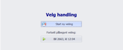 Velg handling